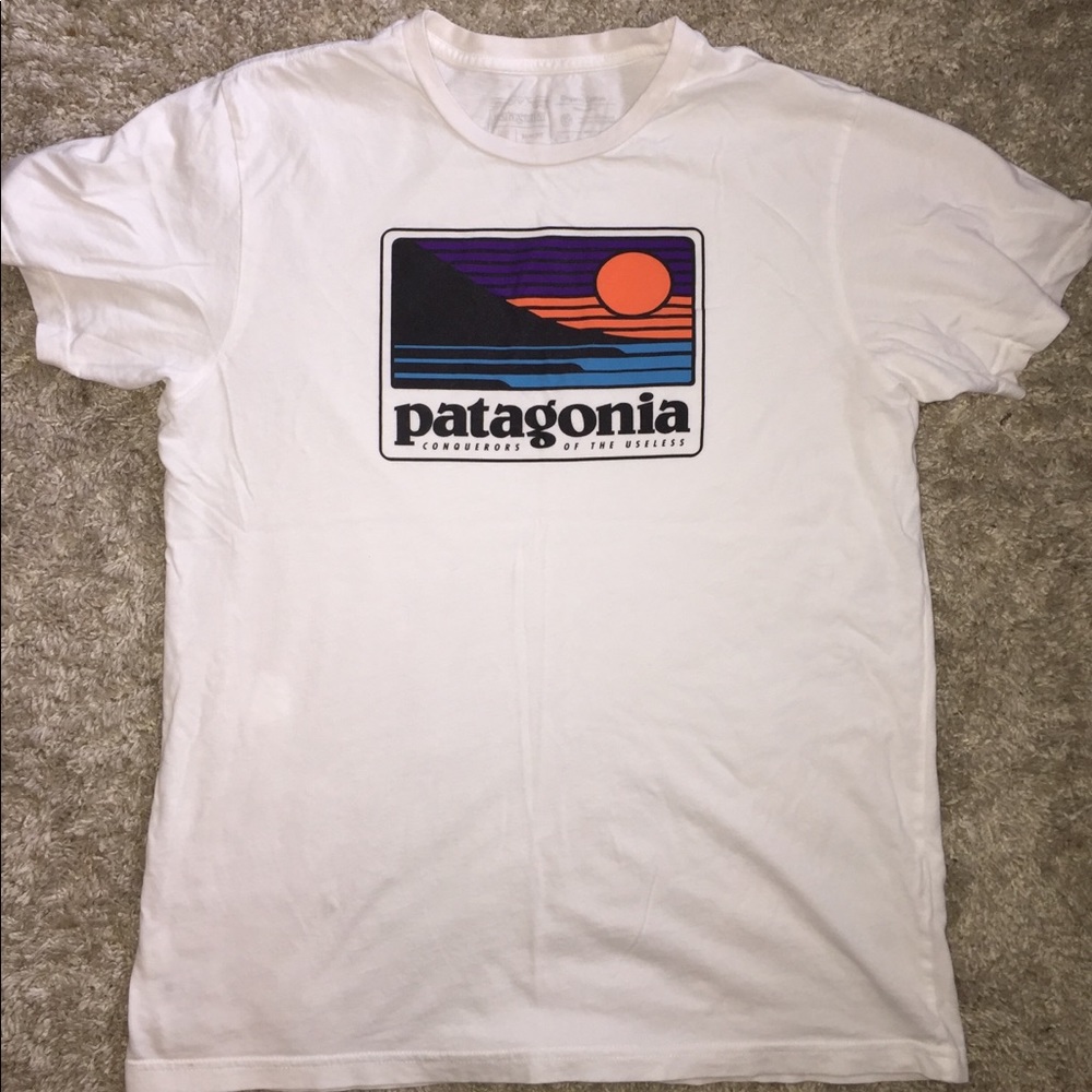 Unisex White Patagonia T-shirt